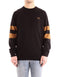 Girocollo Uomo in lana merino Nero oro FRED PERRY- Francavilla Moda
